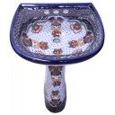 Mexican Talavera Pedestal Sink Chiapas